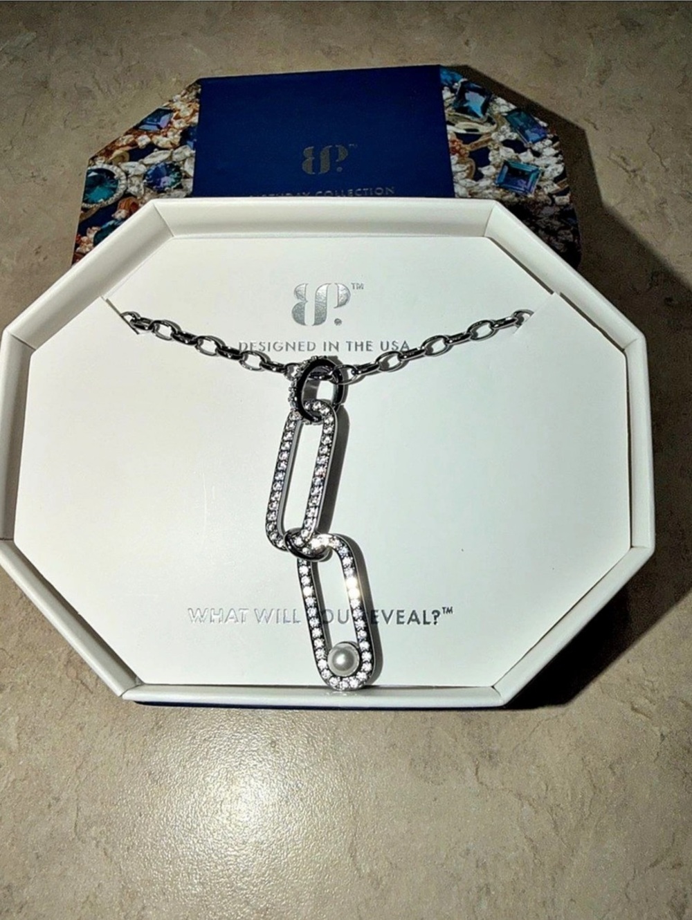Bomb Party June Necklace-Dreaming of This Day Pearl on Hematite NK36071